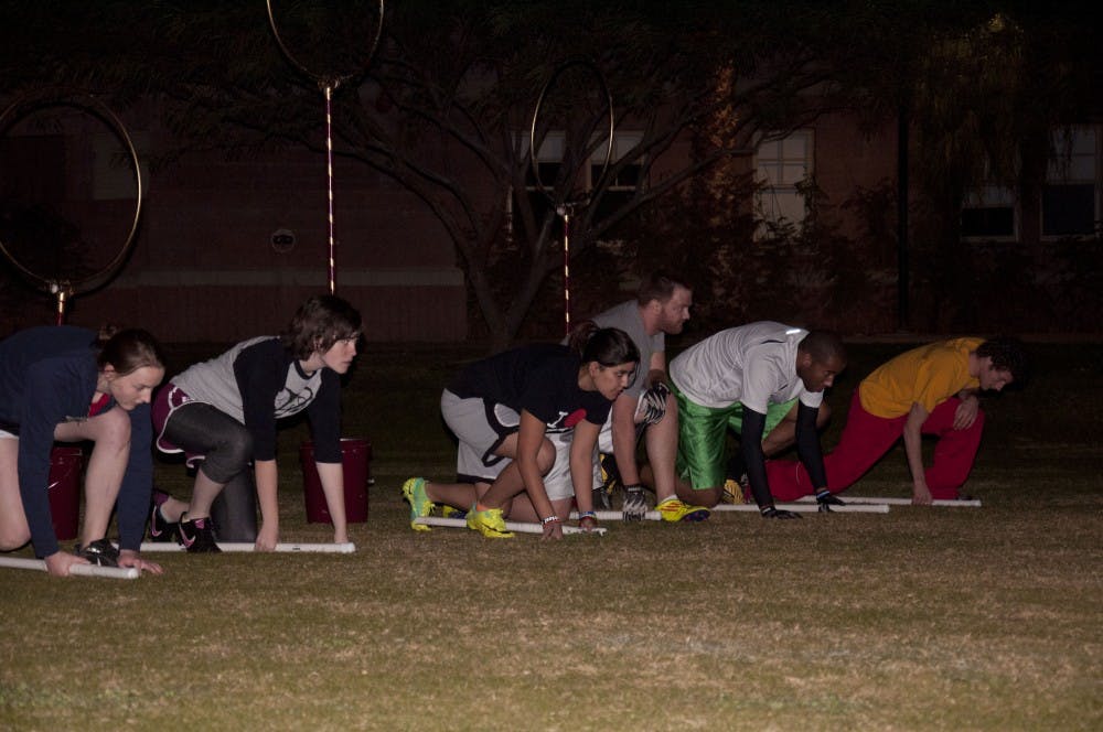 ASU's Quidditch team is currently ranked 15th in the world.  Photo by the author, Brendan Capria.