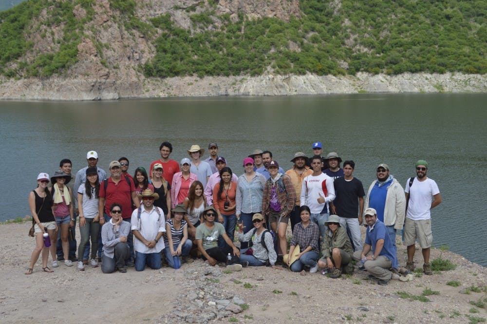 A group of 35 students spent time in Sonora, Mexico, to research water conservation issues in the area. (Photo courtesy of Enrique Vivoni)