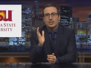 John Oliver references ASU on his show, Last Week Tonight,&nbsp;in Sept., 2016.