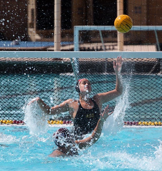 Ianeta Hutchinson defends the goal in a game against UCLA on Mar. 5, 2011. Hutchinson and the Sun Devils look to improve upon their 8-0 record this season. (Photo by Beth Easterbrook)
