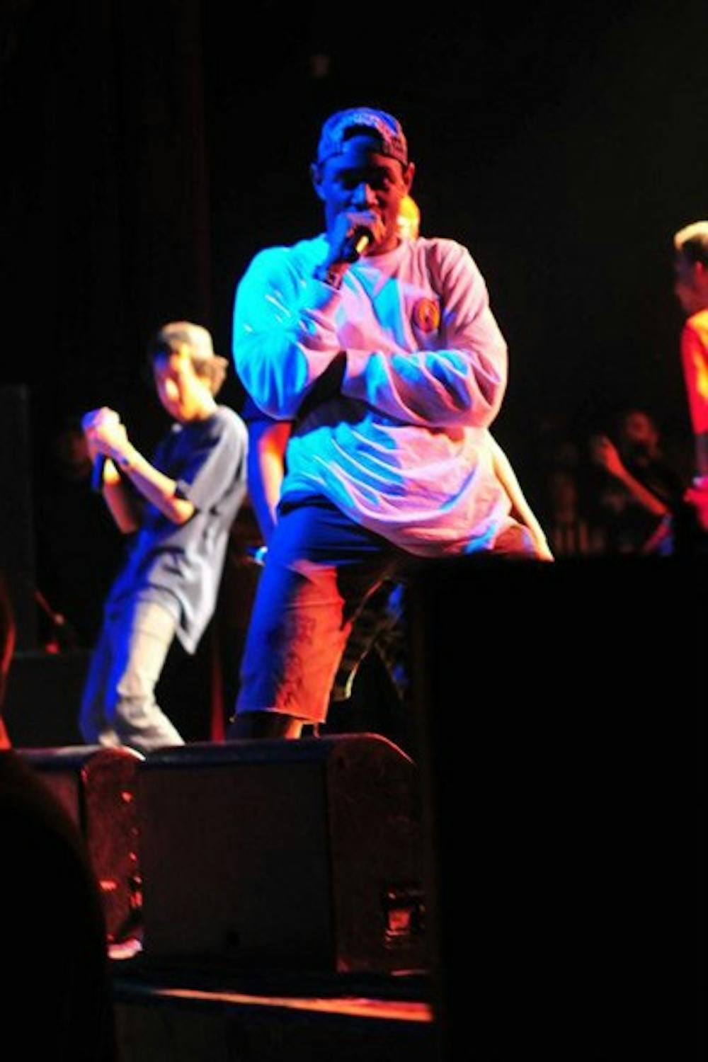 Hip-hop group Odd Future performs at the Marquee Theatre in Tempe March 9. (Photo by Cheman Cuan)