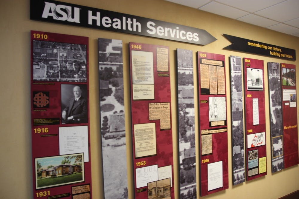 Health Services timeline. Photo by Daniel Santa Cruz.