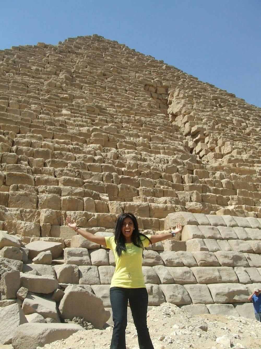 Business sustainability sophomore Diana Asaad during a recent trip to Egypt. Photo courtesy Diana Asaad.