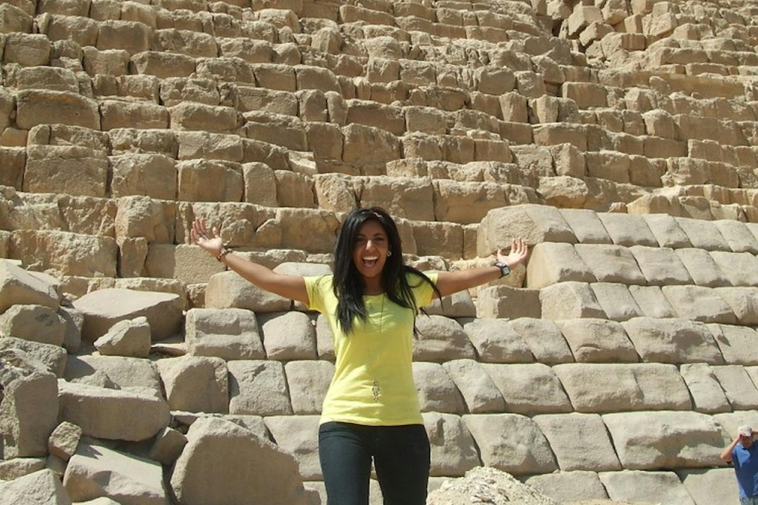 Business sustainability sophomore Diana Asaad during a recent trip to Egypt. Photo courtesy Diana Asaad.