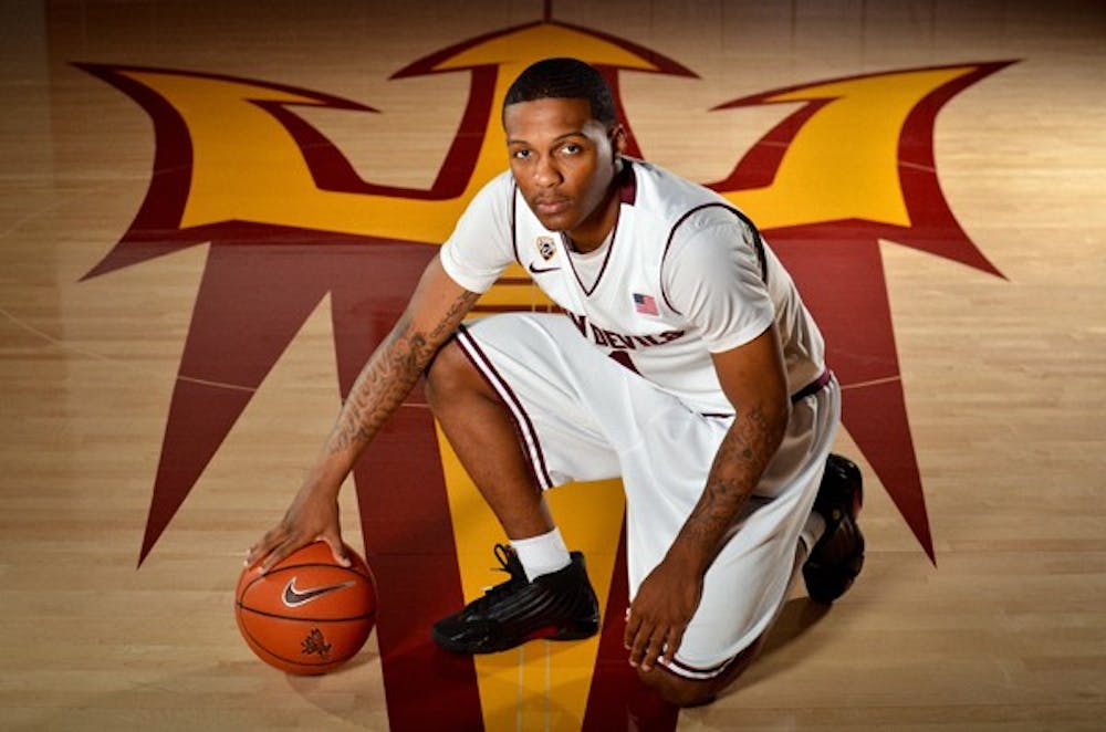 Jahii Carson poses for the camera during an exclusive photo shoot with The State Press on Feb. 17. Carson averaged 32.2 points per game as a senior at Mesa High School and was one of top 10 point guards in the nation, according to Rivals.com. (Photography by Aaron Lavinsky, assisted by Sam Rosenbaum)