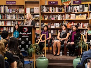 ASU students, professors and instructors participate in a reading on Oct. 8, 2015, at Changing Hands Bookstore in Tempe.
