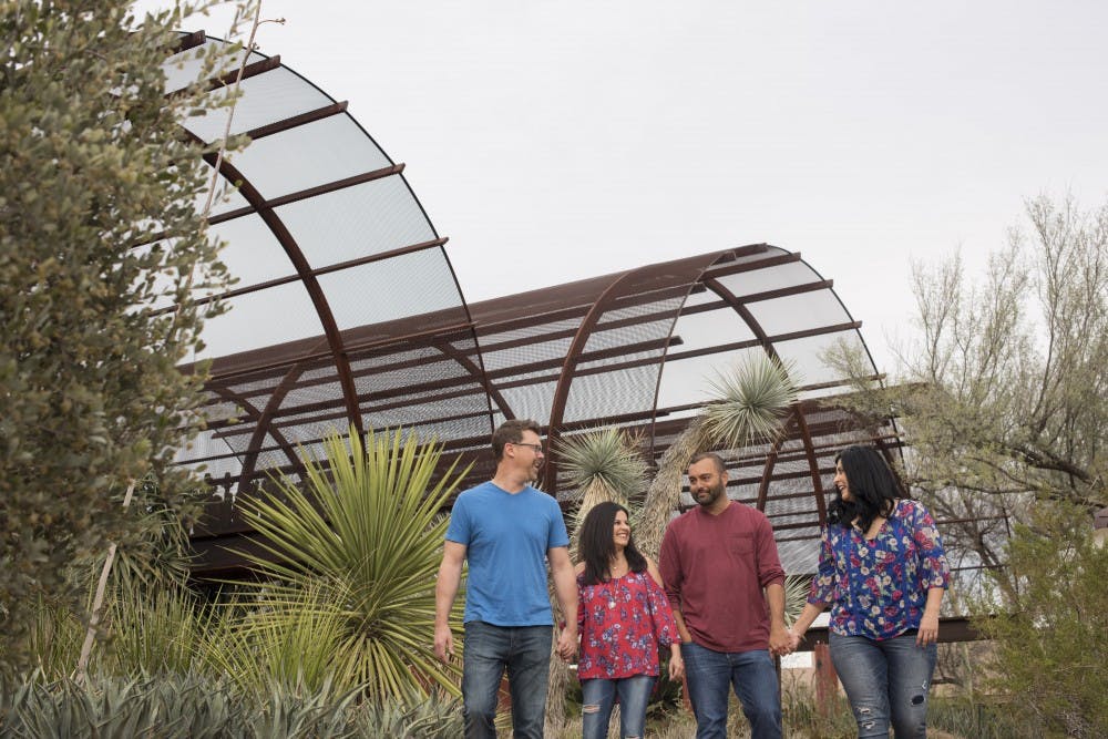 Visitors enjoy the Desert Botanical Garden located off Galvin Parkway in Phoenix, Arizona.
