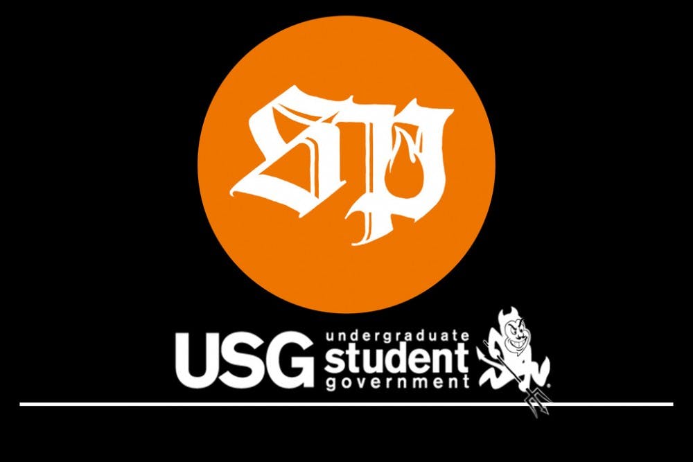 Illustration published on Wednesday, March 22, 2017. The State Press and The Blaze radio station co-hosted a Tempe USG debate between candidates on Tuesday, March 21, 2017.