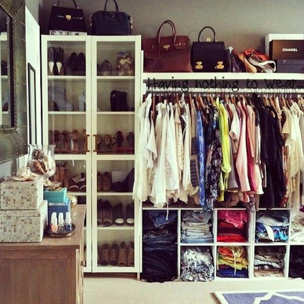 Perfectly organized closet. Photo courtesy Tumblr.com