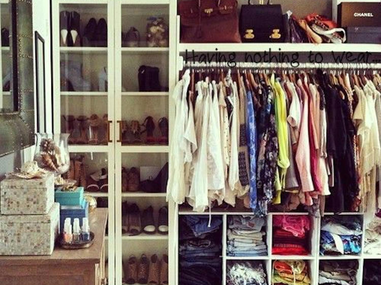 Perfectly organized closet. Photo courtesy Tumblr.com