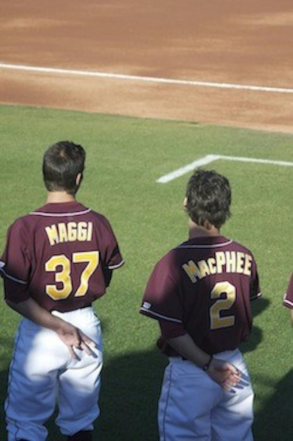 Drew Maggi and Zack MacPhee will return to anchor the top of the ASU lineup next season. (Photo by Scott Stuk)