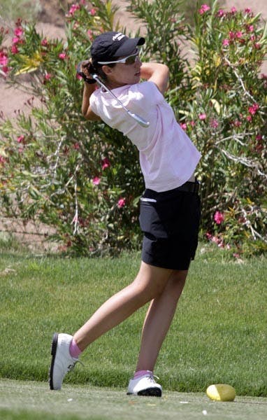 TOP 10: Junior Carlota Ciganda finished in a tie for ninth place at the 2010 Mason Rudolph Women's Challenge over the weekend. She earned her first top 10 finish of the year after shooting a 70 in the final round. (Photo Courtesy of Steve Rodriguez)