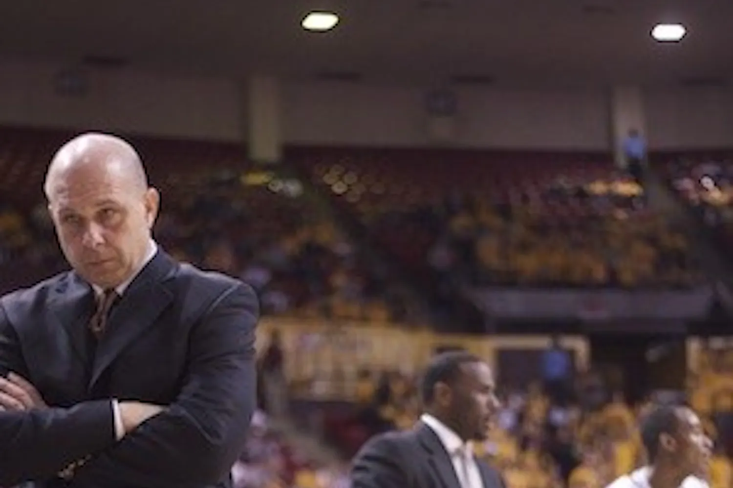 ASU coach Herb Sendek will welcome seven new players to his 2010-11 Sun Devil basketball team. (Photo by Scott Stuk)