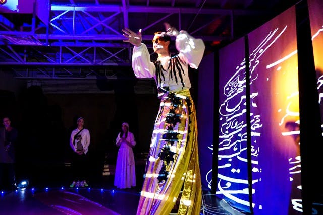 ASU student Dan Tobin delivers a monologue in the beginning of rehearsals at&nbsp;"The Conference of the Birds" on Monday,&nbsp;Feb. 20, 2017.