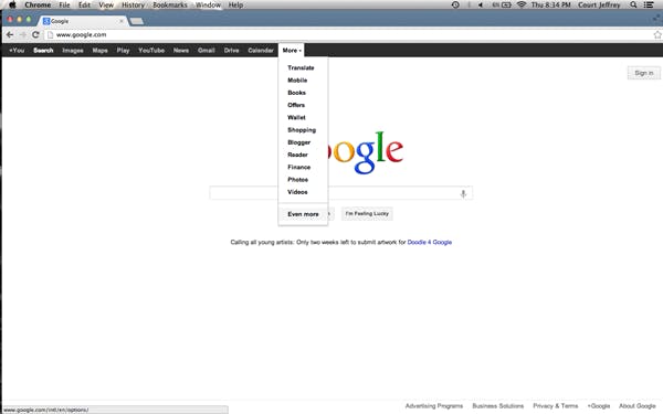 Google has so many services available, can I function in life with just these? Screenshot by Courtland Jeffrey