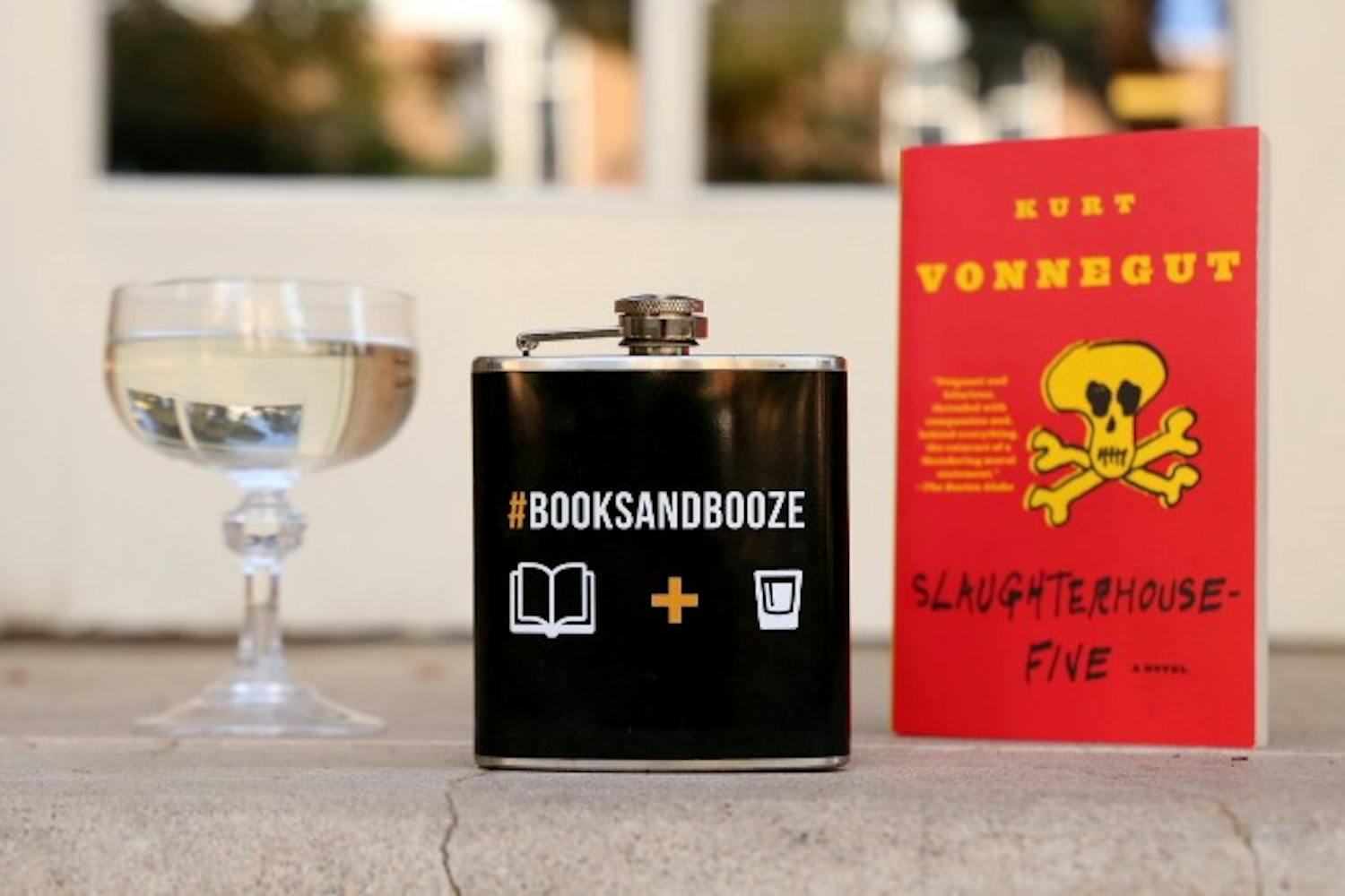 This week, columnist Carson Abernethy pairs "Slaughterhouse-Five" by Kurt Vonnegut with a martini. Photo taken on Tuesday, April 26, 2016.