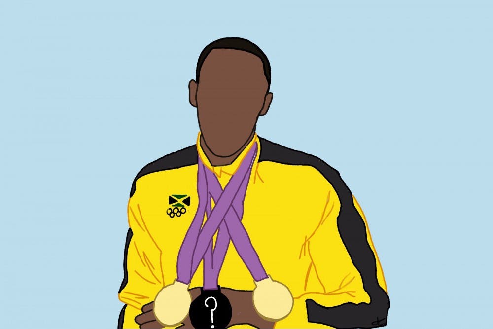 usain bolt aint got a medal or a face