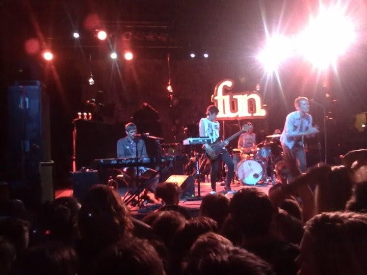 Fun. performed in June for a crowd of music-lovers. Photo by Gabby Marshall. 