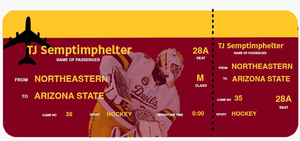 TJ Semptimphelter is proving to be an anchor for Sun Devil hockey The