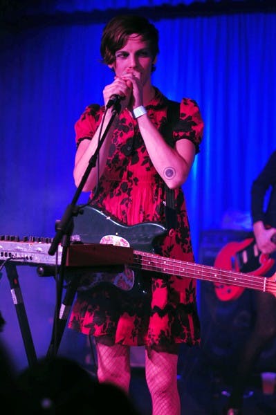 Strfkr performs on stage at the Crescent Ballroom Tuesday night. (Photo courtesy of Cheman Cuan)