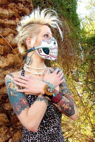 "Catrina Mask." Photo courtesy of Marco Antonio Turrubiartes.