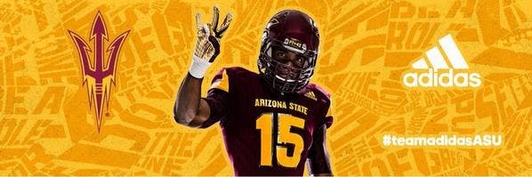 Adidas ASU home football uni