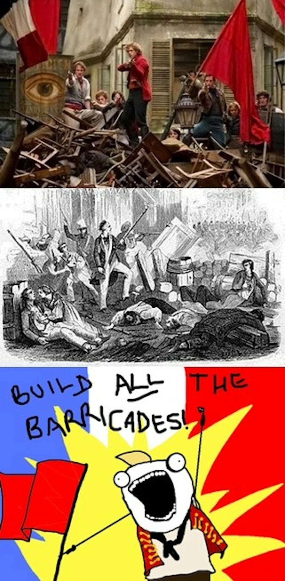 The Sons of the Barricade in the 2012 movie, in historical context, and in the minds of the fans. Photos courtesy Google Images, Wikipedia and Tumblr