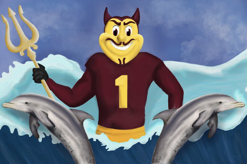 "Although ASU is far from the coast, the program incorporates field opportunities abroad." Illustration by: