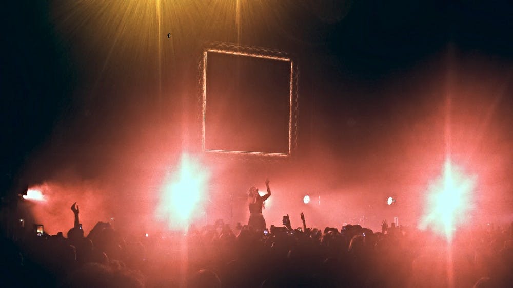 Lorde performs her song "Still Sane" at Comerica Theatre in Phoenix on Thursday, April 17, 2014. The singer stopped in Phoenix before performing at Coachella on Saturday. 