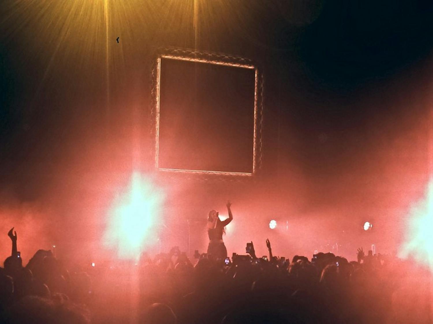 Lorde performs her song "Still Sane" at Comerica Theatre in Phoenix on Thursday, April 17, 2014. The singer stopped in Phoenix before performing at Coachella on Saturday.