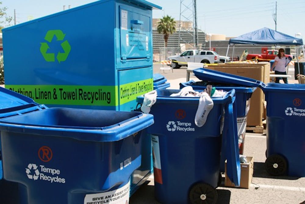 Tempe is now one of the few cities in Arizona that recycles fibers or used clothing, which is not only good for the environment but also creates more jobs. (Photo by Shelby Bernstein)