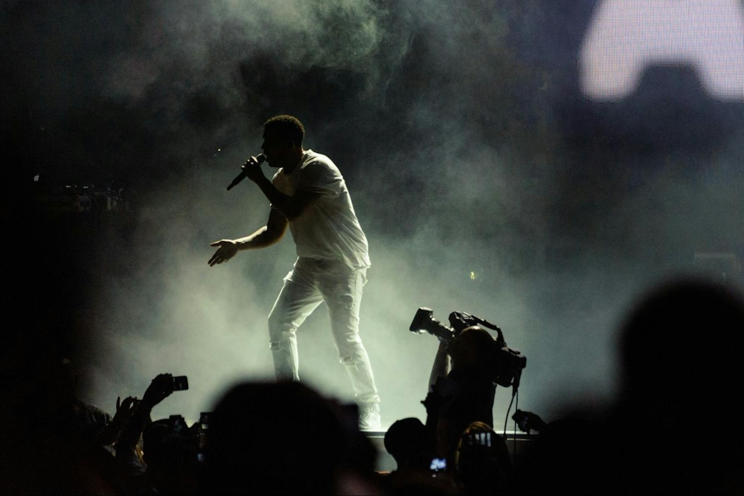 Drake performs at the Ak-Chin Pavilion in Phoenix on Thursday, Sept. 25, 2014. The rapper shared the bill with Lil Wayne in a show entitled 'Drake vs Lil Wayne.'