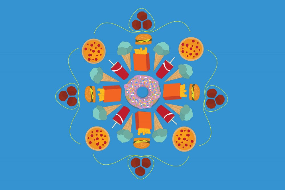 Illustration of food drawn on Tuesday, Aug. 30th, 2016.