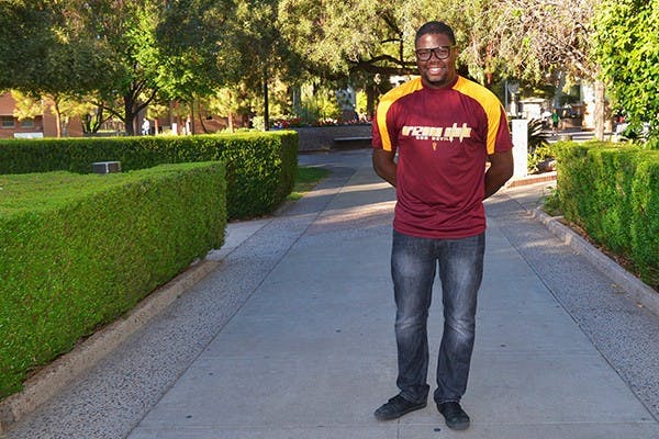 Graduate student and founder of The 12M Project, Joshua Watson said 12M got its name based on the statistic of students-per-year that take on student loans to finance their higher education. Watson said he intends to find solutions that keep college affordable and accessible. (Photo by Rachel Nemeh)