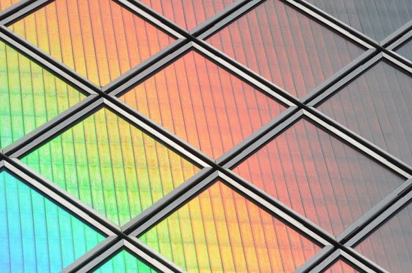 SOLAR ENERGY: Solar panels are in consideration for parking Lot 59 in Tempe.  The panels already exist on Hayden Lawn and over the Stadium Parking Structure on Veterans Way. (Photo by Sierra Smith)