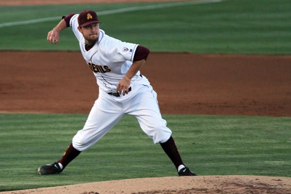 Brady Rodgers throws to first base in Thursday’s game against Oregon State. Rodgers pitched eight shutout innings in the 8–2 victory. (Photo by Sam Rosenbaum)