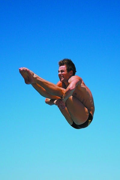 Sophomore diver Constantin Blaha captured fifth place in the 1-meter at the European Championships in Budapest, Hungary over the summer. (Photo courtesy of ASU Media Relations)