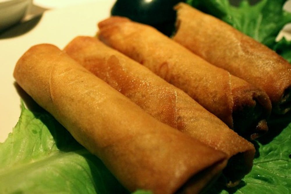 Imperial rolls with traditional dipping sauce (nuoc cham chay) at Pho Cao. Pho Cao is located at Scottsdale Road and Gilbert Drive in Tempe. (Photo by Daniel Kwon)