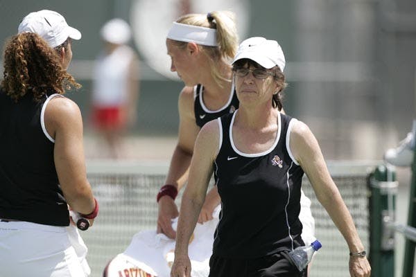 ASU women's tennis coach Shelia McInerney enters her 27th season in maroon and gold this season and has shown no signs of stopping after 23 straight appearances in the NCAA Championships. (Photo courtesy of ASU Media Relations)