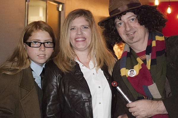 Annika Van Neck and parents Serge and Sharla Van Neck, dress up in Doctor Who costumes, for the doctor who convention at the Squash Blossom in Phoenix. Many turned out to celebrate the 50th anniversary of Doctor Who on Saturday November 23, 2013.  (Photo by Murphy Bannerman)