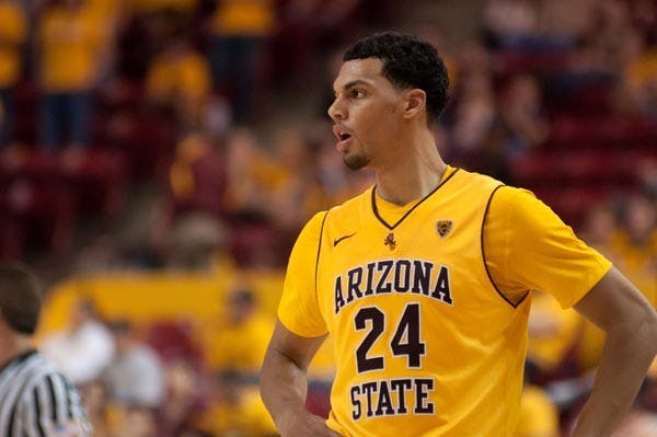 IN NEED OF CHANGE: Sophomore guard Trent Lockett tallied a double-double Sunday against Richmond, notching 12 points and 10 rebounds, but it wasn’t enough and the ASU men’s basketball team lost it’s third straight game, 67-61. ASU also lost to UR exactly 23 years earlier in the only other meeting between the two teams. (Photo by Aaron Lavinsky)