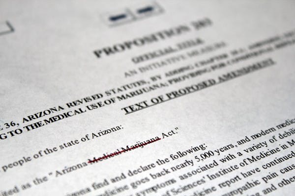 Rep. Bob Robson, R-Chandler, is petitioning to have the phrase "medical marijuana" removed from legal documents because he believes marijuana is not proven to have any medical properties. (Photo by Adrian Juarez)