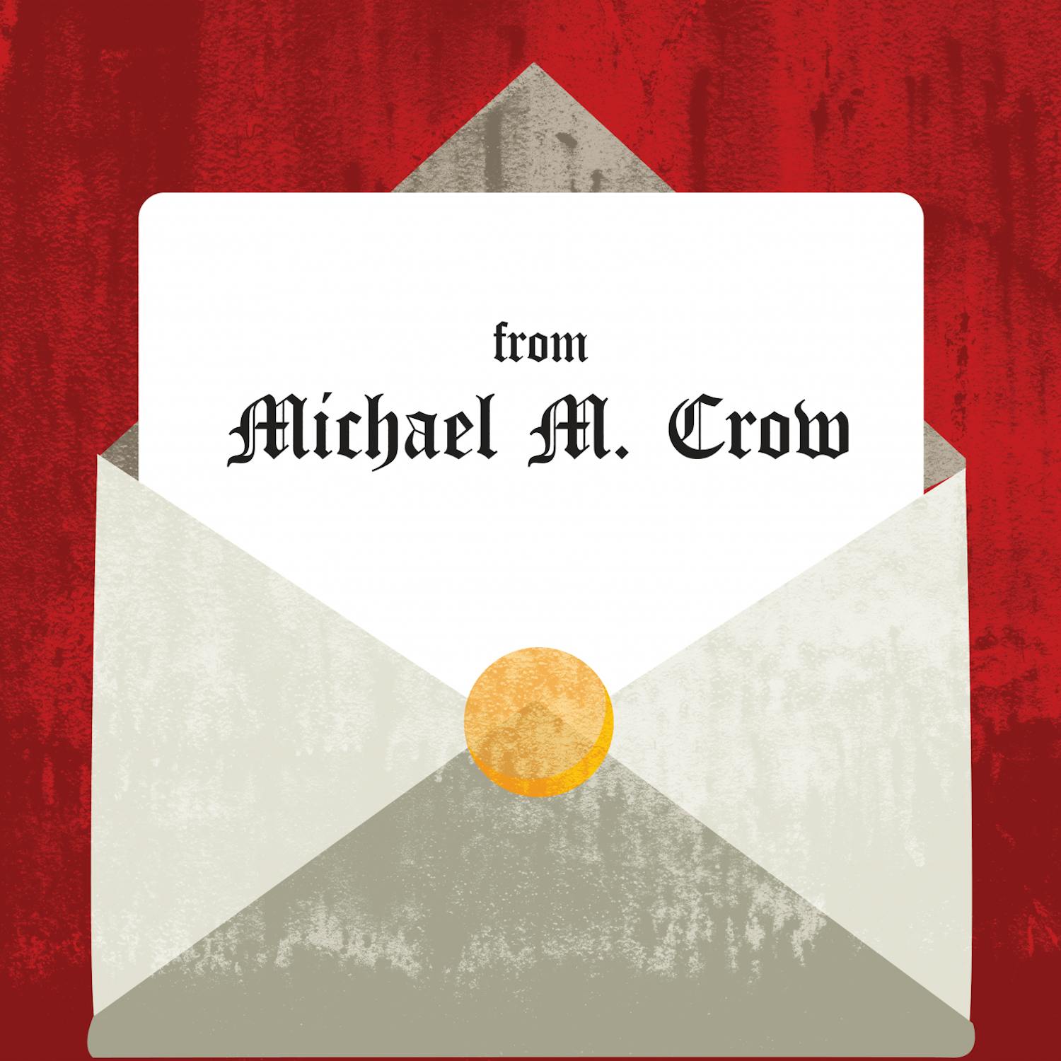 crow letter graphic