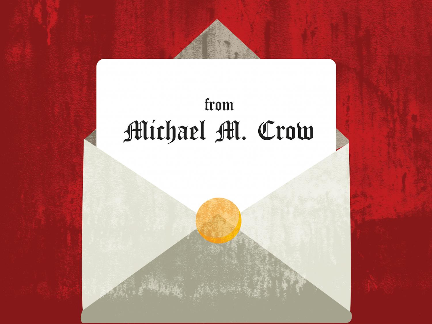 crow letter graphic