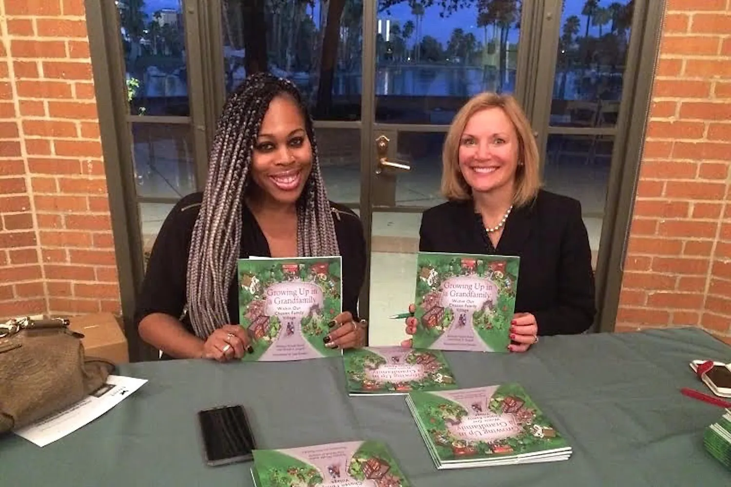 Arizona State University graduate student Brittany Avent and author Dr. Nichola Gutgold, who wrote “Growing Up in a Grandfamily, Within Our Chosen Family Village.