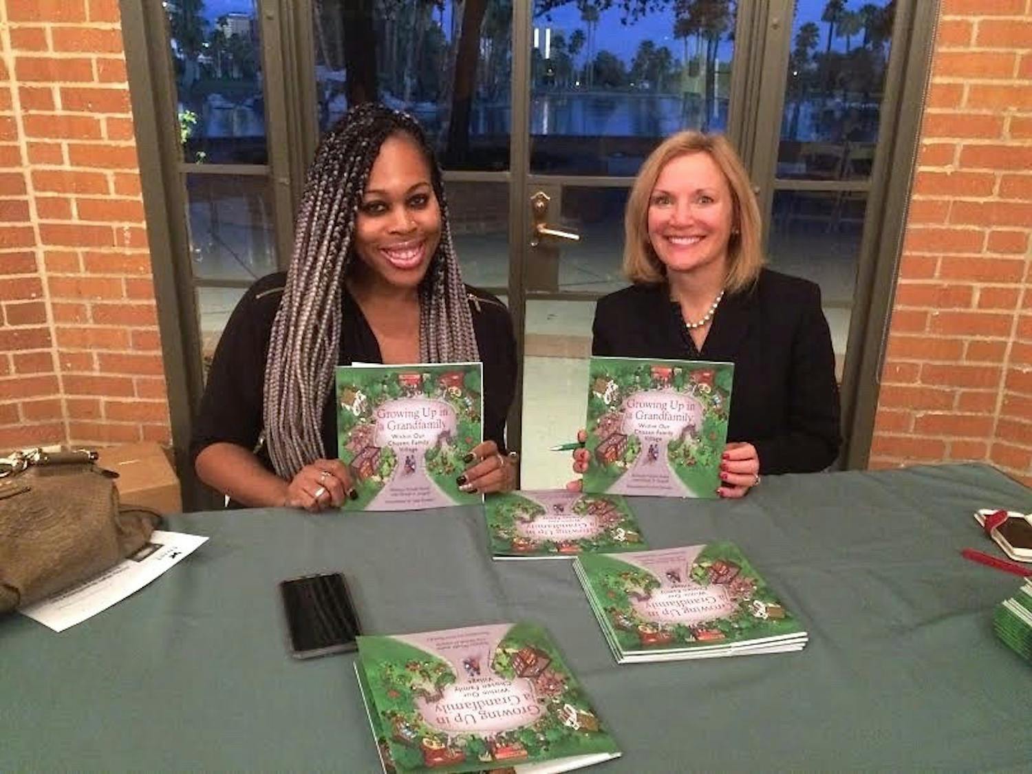 Arizona State University graduate student Brittany Avent and author Dr. Nichola Gutgold, who wrote “Growing Up in a Grandfamily, Within Our Chosen Family Village.