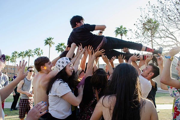 Photo from Clusterfest 2014, a concert and art show TUF puts on in the spring. (Photo Courtesy of)