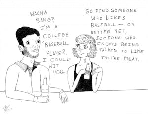 Awkward social interactions, drawn on Sunday, Oct. 2, 2016.