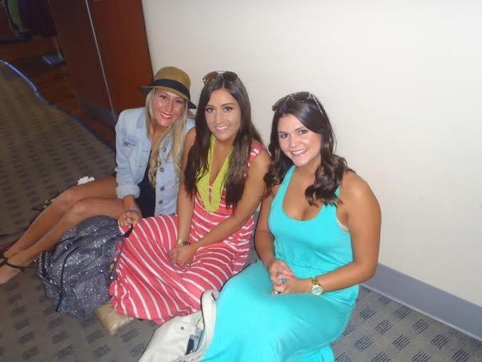 Kaylie Thompson (left), who should have graduated in May but died shortly before graduation, poses with friends Samantha Casey and Kelcey Teyechea. (Photo courtesy of Samantha Casey)