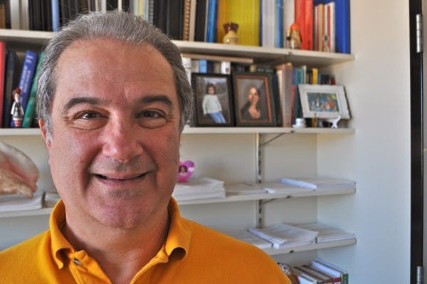 MATH WIZ: Professor Fabio Milner, director of mathematics for STEM education at ASU, has been personally involved in the Knewton Math Pilot and believes that if it's successful, the adaptive learning technology could be integrated into other math courses. (Photo by Christopher Leone)